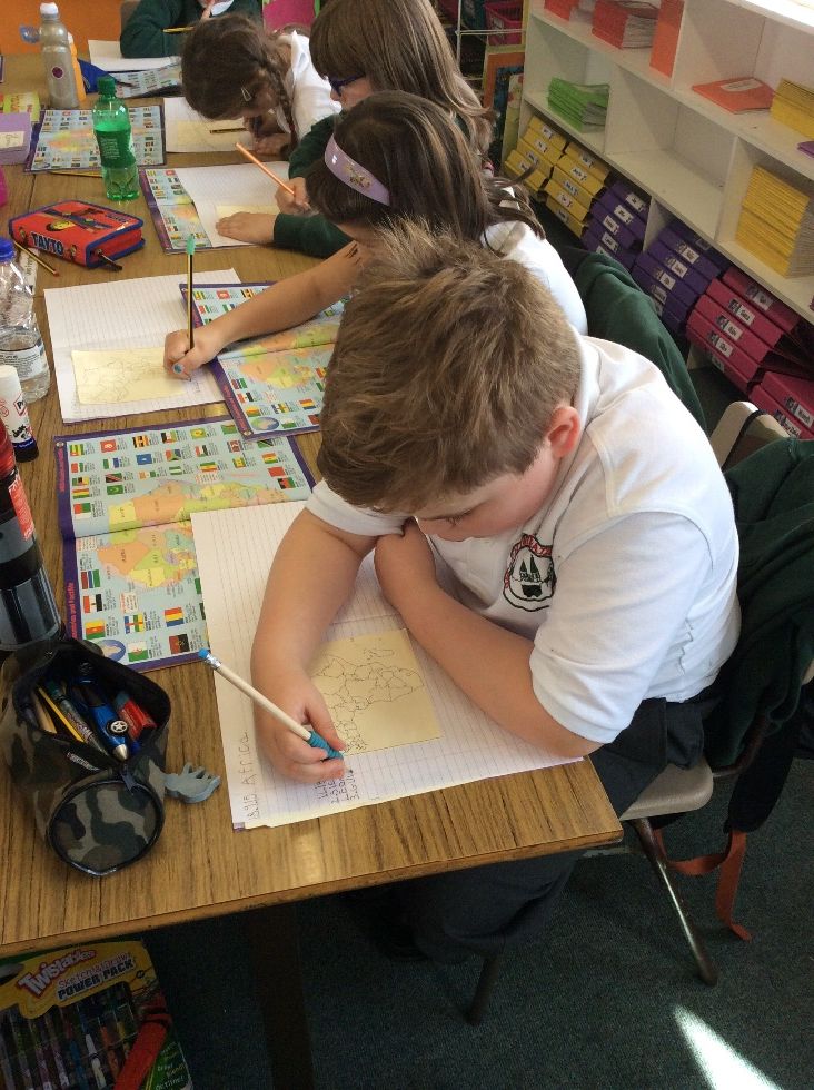 Atlas work in Year 5