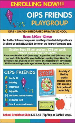 OIPS Friends Playgroup Enrolling Now!
